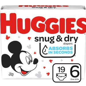 Kimberly Clark Huggies® Snug and Dry™ Baby Diaper, Size 6