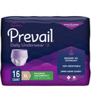 Prevail® For Women Daily Underwear, Disposable Breathable Absorbent Underwear, Pull On with Tear Away Seams, Heavy Absorbency
