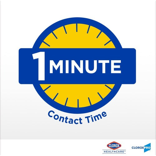 Clorox Healthcare® Disinfecting Wipes, w/Hydrogen Peroxide, Bleach Free Unscented 185 Wipes