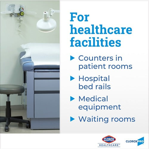 Clorox Healthcare® Disinfecting Wipes, w/Hydrogen Peroxide, Bleach Free Unscented 185 Wipes