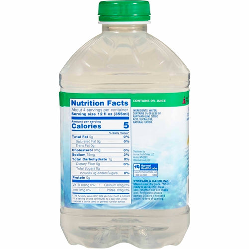 12863 Thick & Easy® Hydrolyte® Ready to Use Thickened Water, 46 oz. Bottle, Lemon Flavor  Nectar Consistency