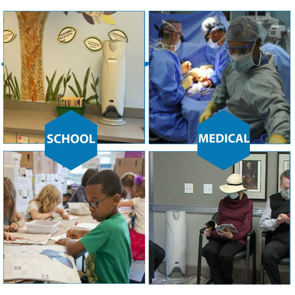 RxAir® Air Purifier 800 Square Feet 32 X 12-1/2 X 9-1/2 Inch 120 V UltraViolet Light