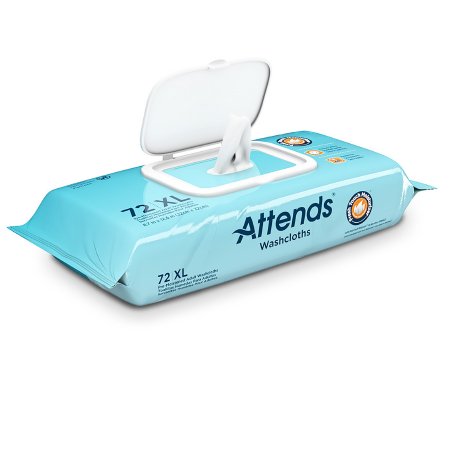 Attends Scented Personal Wipe, Aloe / Vitamin E, Soft Pack