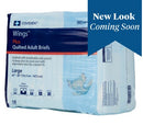 Wings Unisex Disposable Quilted Incontinence Brief, Heavy Absorbency