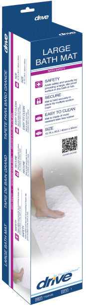 Bath Mat Synthetic Rubber 15-3/4 X 35-1/2 Inch