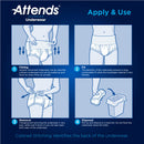 Attends® Advanced Unisex Disposable Absorbent Underwear, Pull On with Tear Away Seams, Heavy Absorbency