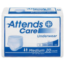 Attends® Care Unisex Disposable Absorbent Underwear, Pull On Briefs, Moderate Absorbency