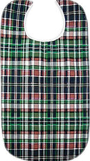 Beck's Classic Highland Blue Plaid Reusable Terry Cloth Bib, 18 X 34 Inch