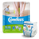Comfees® Male Disposable Toddler Training Pants, Pull On with Tear Away Seams, Moderate Absorbency