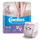 Comfees® Female Disposable Toddler Training Pants, Pull On with Tear Away Seams, Moderate Absorbency