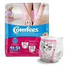 Comfees® Female Disposable Toddler Training Pants, Pull On with Tear Away Seams, Moderate Absorbency