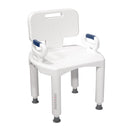 McKesson Premium Plastic Bath Chair With Back and Arms
