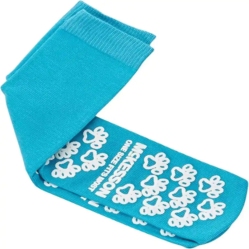 McKesson Paw Prints Slipper Socks - One Pair